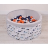 Piscine à Balles Minky 200pcs Lapins