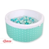 Piscine à Balles Minky 200pcs Menthe à Étoiles