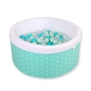 Piscine à Balles Minky 200pcs Menthe à Étoiles