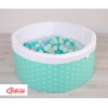 Piscine à Balles Minky 200pcs Menthe à Étoiles