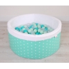 Piscine à Balles Minky 200pcs Menthe à Étoiles