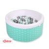 Piscine à Balles Minky 200pcs Menthe à Étoiles