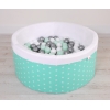 Piscine à Balles Minky 200pcs Menthe à Étoiles