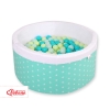 Piscine à Balles Minky 200pcs Menthe à Étoiles
