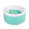 Piscine à Balles Minky 200pcs Menthe à Étoiles