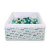 Carrée Piscine à Balles Minky 200pcs Menthe