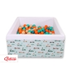 Carrée Piscine à Balles Minky 200pcs Menthe