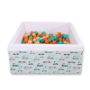 Carrée Piscine à Balles Minky 200pcs Menthe