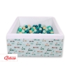 Carrée Piscine à Balles Minky 200pcs Menthe