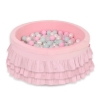 Piscine à Balles  à volants Minky 200pcs Rose