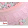 Piscine à Balles  à volants Minky 200pcs Rose