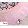Piscine à Balles  à volants Minky 200pcs Rose