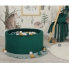 Piscine à balles Minky avec balles 200pcs Vert Sapin