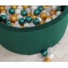 Piscine à balles Minky avec balles 200pcs Vert Sapin