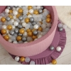 Piscine à balles Violet Pastel Minky avec balles 200pcs