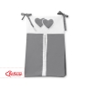 Pochette de Rangement pour Couche Anthracite Cœurs