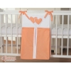 Pochette de Rangement pour Couche Orange Cœurs