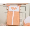 Pochette de Rangement pour Couche Orange Cœurs