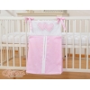 Pochette de Rangement pour Couche Rose Rayures Cœurs