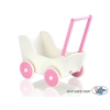 Poussette de Poupée en Bois  Blanc