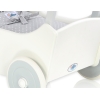 Poussette de Poupée en Bois  Blanc Gris