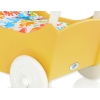 Poussette de Poupée en Bois  Blanc Jaune