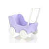 Poussette de Poupée en Bois  Blanc Lila