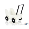 Poussette de Poupée en Bois  Blanc Noir