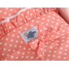 Poussette de Poupée en Bois  Blanc Rose Poudré