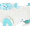 Poussette de Poupée en Bois  Blanc Turquoise