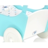 Poussette de Poupée en Bois  Blanc Turquoise