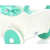 Poussette de Poupée en Bois  Menthe Blanc
