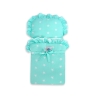 Poussette de Poupée en Bois  Menthe Blanc