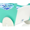Poussette de Poupée en Bois  Menthe Blanc