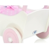 Poussette de Poupée en Bois  Rose Blanc