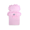 Poussette de Poupée en Bois  Rose Blanc