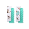 Protège Ceinture de Sécurité Enfant Menthe Beige Renards