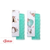 Protège Ceinture de Sécurité Enfant Menthe Beige Renards