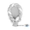 Réducteur de Lit Bébé Transformable en Tour de Lit Blanc Gris