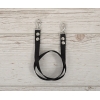 Rênes pour Licol de Cheval Bâton Noir