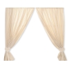Rideaux pour Chambre de Bébé Beige à Pois Cœurs