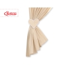 Rideaux pour Chambre de Bébé Beige à Pois Cœurs