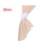 Rideaux pour Chambre de Bébé Beige à Pois Cœurs