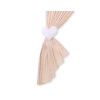 Rideaux pour Chambre de Bébé Beige à Pois Cœurs