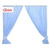 Rideaux pour Chambre de Bébé Bleu à Pois Cœurs