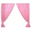 Rideaux pour Chambre de Bébé Rose à Carreaux Cœurs