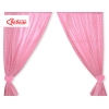 Rideaux pour Chambre de Bébé Rose à Carreaux Cœurs