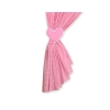Rideaux pour Chambre de Bébé Rose à Carreaux Cœurs