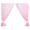 Rideaux pour Chambre de Bébé Rose Rayures Cœurs