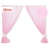 Rideaux pour Chambre de Bébé Rose Rayures Cœurs